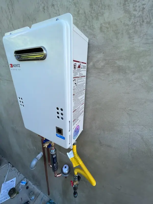 Tankless water heater installation for Metzler Ranch homes